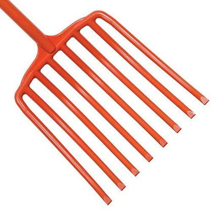 A.M. Leonard All Poly Scoop Fork, 8 Tine, D-Grip Handle