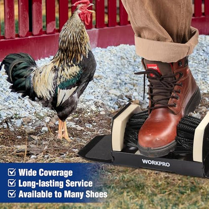 WORKPRO 2 Pack Extra Wide Boot Cleaner, Shoe Brush Scraper Scrubber Outdoor - style: extra wide-2 pack