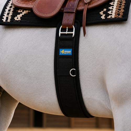 CHALLENGER Professional Equine Horse Western Riding Girth Black Neoprene No Slip Cinch 9791 - size: 28"