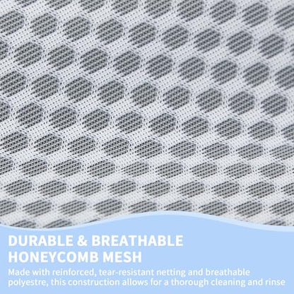 24PCS 12X16IN Laundry Bags Mesh Wash Bags for Strong Zipper | Upgraded Honeycomb and Fine Mesh Design Delicate Laundry Bag for Clothes, Bras,Socks,Travel Organization - size: 24PCS-12X16IN