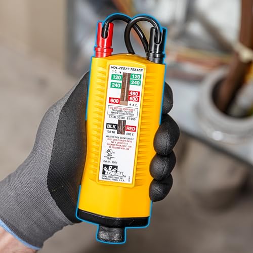 Ideal Electrical Vol-Test Voltage Tester, 61-065, CAT III 600V