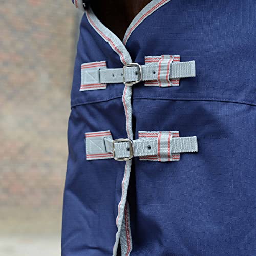 WeatherBeeta ComFiTec Essential Standard Neck Lite, Navy/Silver/Red, 69" - color: Navy/Silver/Red, size: 69"