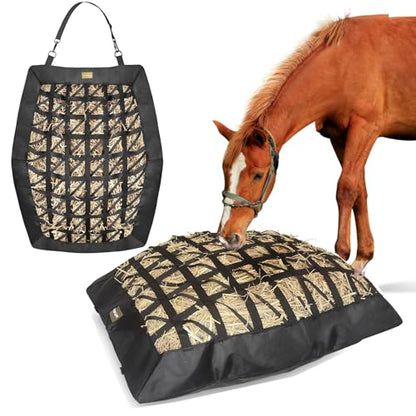 Hay Bag for Horses,Ultra-Slow Feed Hay Bag for Ground Feeding (1)