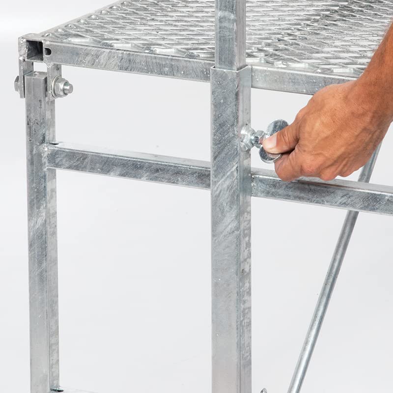 Premier 1 Galvanized Steel Milking Stand for Goats & Sheep – 20"W x 48"L