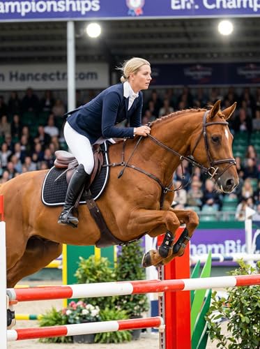 Premium English Horse Saddle Pad, Quilted Square Design, Available in Pink, Mint Green and Red etc, All-Purpose with Girth Straps (Black) - color: Black