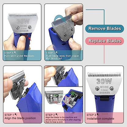 5FW blades dog grooming Compatible with Andis,Oster A5,Wahl km10 Clippers - color: 5FW-2PCS
