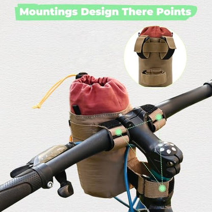 Cute Animals Bike Water Bottle Holder with Shoulder Straps, Universal Cycling Bicycle Drink Cup Cage for Kid's, Cruiser, Scooter, MTB, Road Bike (Beetles) - color: Beetles