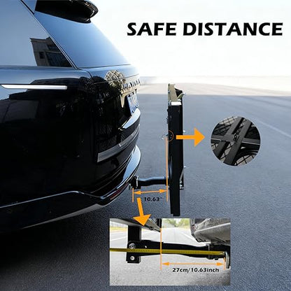 fouwick 60" x 24" x 13" Hitch Cargo Carrier | 600 Lbs Heavy Duty Folding Luggage Rack for SUV & Truck, Steel Mesh Cargo Carrier Hitch Mount Fits 2" Receiver, Powder Coated Vehicle Cargo Basket - color: 60x24x13 inch