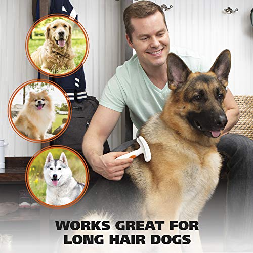 Wahl 2-in-1 Combination Double Row Pet Rake with Hair Shedding Blade - size: 1 Count (Pack of 1)