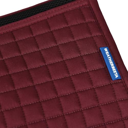 WeatherBeeta Prime Air-Tec Dressage Saddle Pad - color: Burgundy, size: Large