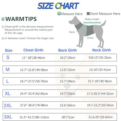 Dogcheer Warm Dog Coat, Waterproof Dog Jacket Christmas Puppy Winter Coat with Buckle, Reflective Adjustable Pet Snow Jacket Turtleneck Fleece Sweater for Small Medium Large Dogs - Blue, M - color: Blue, size: Medium