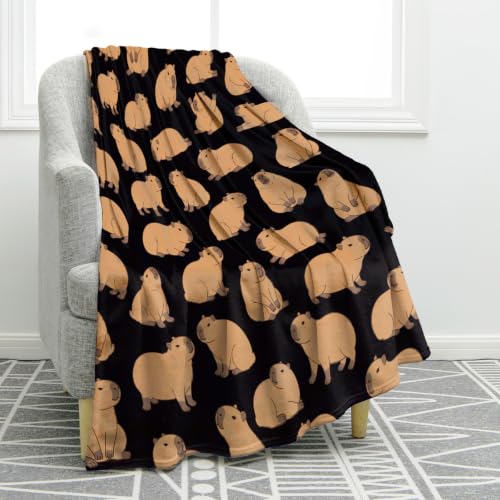 Jekeno Capybara Gifts Blanket Animal Throw Blanket - color: Capybara1, size: 50"x60"