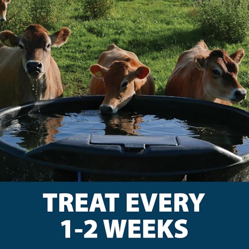 Airmax Stock Tank Defense Livestock Water Trough Cleaner Treatment, 24 Tabs | Clean drinking tanks for horse, cattle, goat & chicken with safe, easy-to-use tablet for farming & agricultural use - size: 24 Tablets