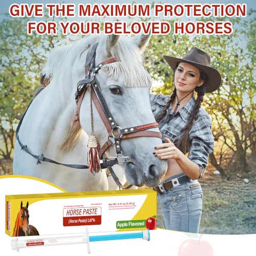 Horse Paste 1.87% – 4 Pack (6.08g Each) Apple Flavored Oral for Horses