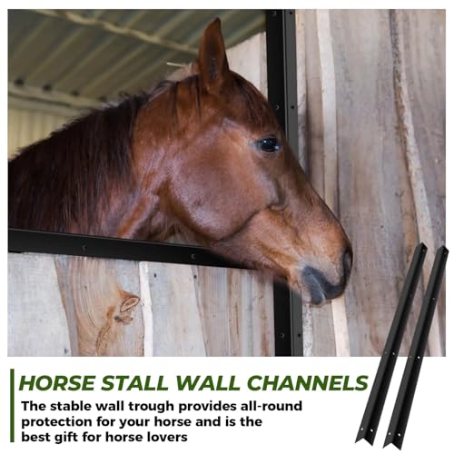 20 Pcs Heavy Duty Steel Horse Stall Chew Guards 47.5in Protect