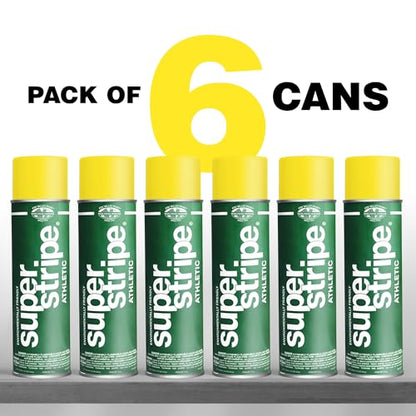 Fox Valley Athletic Field Striping Paint 18 oz Pack of 6, Yellow - color: Athletic Yellow