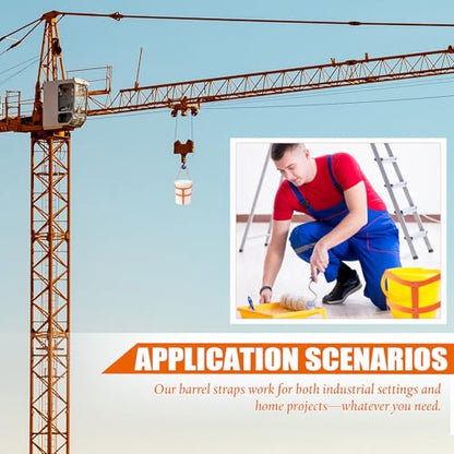 1 Pcs Bucket Sling with Bands for 5 Gallon Bucket Strap Harness Webbing Sling Lifting, 200lbs Capacity