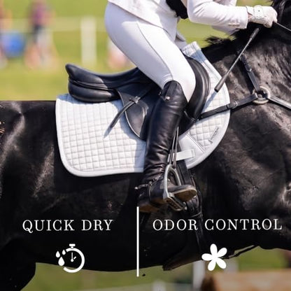 Equestrian Stockholm Close Contact Horse Saddle Pad for Jumping - color: White