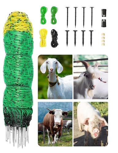 Electric Fence Netting 42.5" x 164' Electric Netting Fence PE Portable Electric Netting