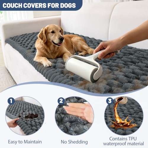 Waterproof Couch Cover for Dogs Washable (Dark Grey, 27.6" x 82.6") - color: Waterproof Dark Grey, size: 27.6"x 82.6"