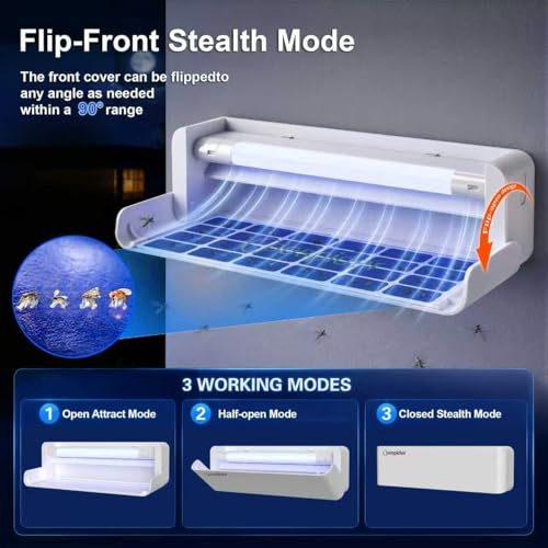 Fruit Fly UV Light Trap Indoor Commercial for Restaurants Bug Zapper 2 PCS - style: 2pack-White-w/10 Sticky Glue Boards