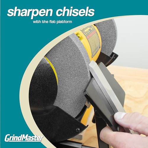 GrindMaster Lathe Tool Sharpening Jig with Quad Setup 6" - size: for 6 inch Grinders