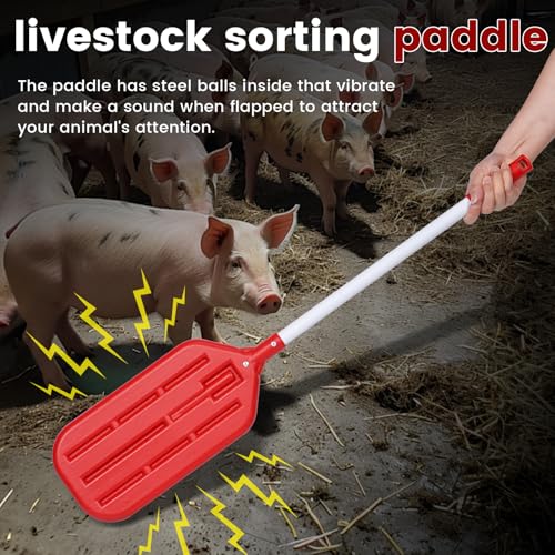Livestock Sorting Panel with Paddle, Pig Board, Lightweight&Sturdy