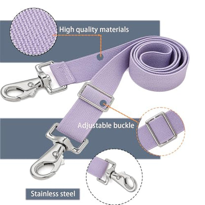 Premium Horse Blanket Sheet Leg Straps, Replacement Stretchy Belly Strap with Double Swivel Snaps, Adjustable Elastic Length from 24 to 42 Inch Winter Blanket - color: Purple