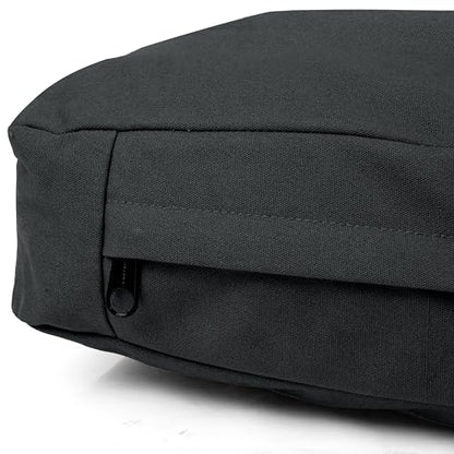 WHITEDUCK Dog Bed Cover (Black) 28" Lx20 Wx4.3 th (S) - color: Black - Only Cover, size: Small