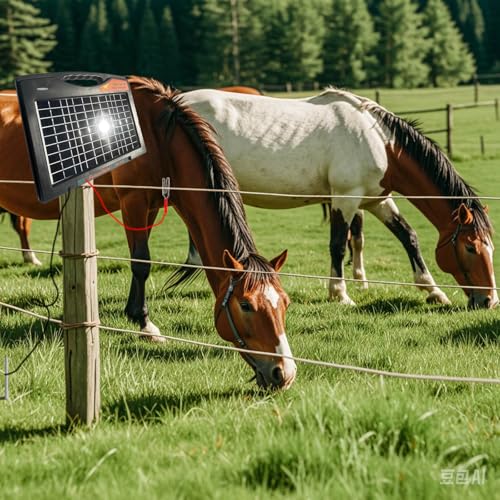 FenceMate Solar Powered Fence Charger 0.65J to 30 Miles for Containment