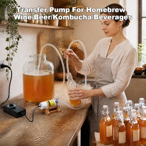 Food Grade Small Electric Water Transfer Pump,110V,Adjustable Speed 0-2LPM - color: White-with Speed Adjustable