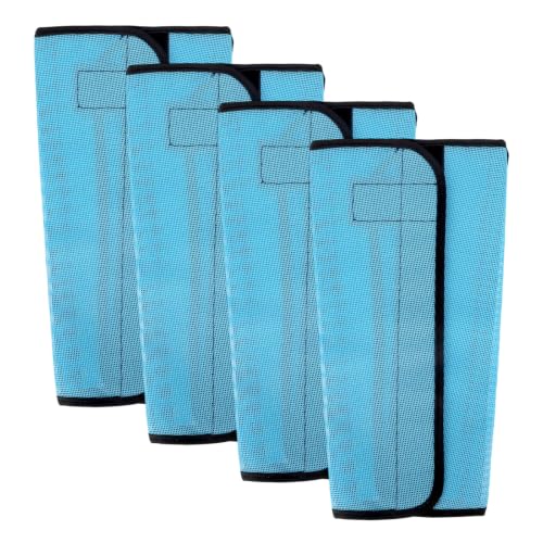 NQEUEPN 4pcs Fly Boots for Horse, Durable Loose Breathable Fly Boots (Blue)