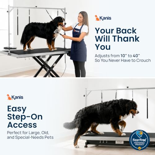 KANIS Professional Electric Dog Grooming Table - Heavy Duty - color: BLACK, size: 60"