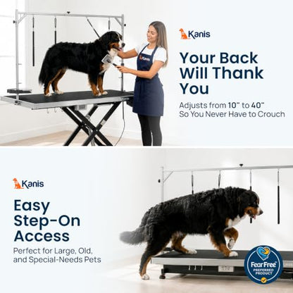 KANIS Professional Electric Dog Grooming Table - Heavy Duty - color: BLACK, size: 60"