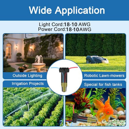 20 Pack Direct Bury Waterproof Wire Splice Kit with P11 Wire Nuts 18-10AWG, Electrical Wire Connectors for Landscape Light, Irrigation Valves, Wet Location Installation
