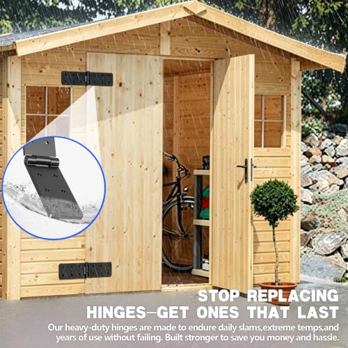 Heavy Duty Gate Hinges 4Pcs 270° for Wood Fence