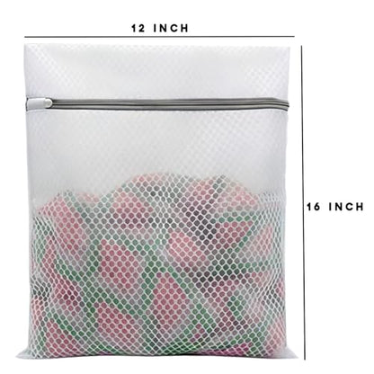 10 Pcs Laundry Bags Mesh Wash Bags, Premium Durable Double-Layer Honeycomb Mesh Laundry Bags for Delicates 12 x 16 Inches - color: 10 Pcs Medium Wash Bags