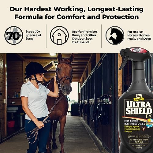 Absorbine UltraShield EX Insecticide & Repellent, Combo Pack Sprayer+Gallon - size: 32oz Sprayer + 128oz Refill Combo