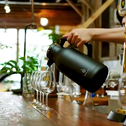 IDEUS Thermal Coffee Carafe 68oz, Beverage Dispenser Black - color: Black, size: 68 Ounces
