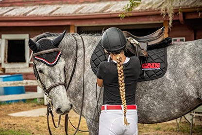 All Purpose English Saddle Pad, Handmade Jumping Saddle Pad, Fly Bonnet Special, English Saddle Pads for Horses - Equestrian Riding Equipment and Accessories