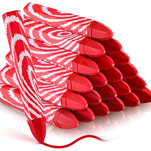 Tudomro 24 Pcs Lumber Crayons Bulk Wax Tire Marker Wood Metal Glass Red - color: Red