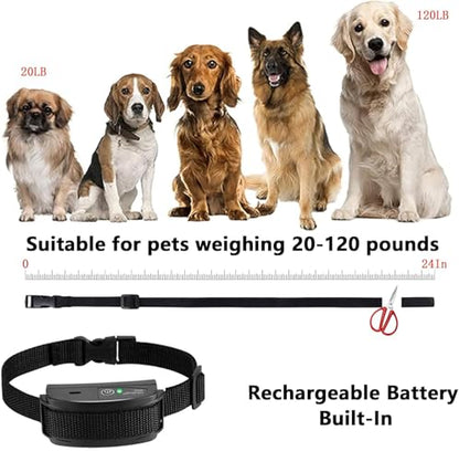 Basic In-Ground Pet Fence - Underground 2 Dog Fence System, Electric Fence for Dogs Waterproof Training 2 Collars for Dog Over 20lb, Wireless Electric Dog Fence System (2 Dog System)