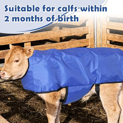 Calf Blanket Goat Coats Winter Jacket Calves Warming Blanket Warm Thickened Waterproof Windproof Calves Livestock Warm Clothes for Goats, Alpacas, Donkeys and Other Livestocks (1)