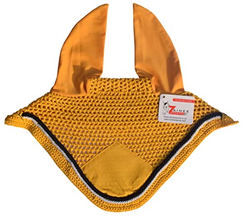 All Purpose English Saddle Pad with Matching Fly Bonnet – Handmade Jumping Saddle Pad Set – Breathable – Non-Slip Equestrian Riding Gear