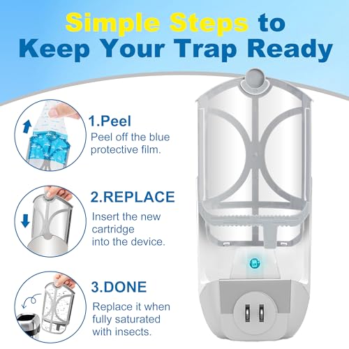 10 Pack Flying Trap Refills Compatible with Flying Insect Trap Refill