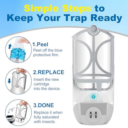 10 Pack Flying Trap Refills Compatible with Flying Insect Trap Refill