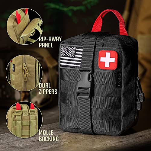 EVERLIT 250 Pcs Survival First Aid Kit - color: Black