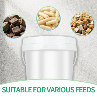 Automatic Fish Feeder for Pond, Briidea Outdoor Pond Feeder with 4L Capacity, Timed Feeding, Anti Clog System, Wildlife - Proof Design & Waterproof Housing