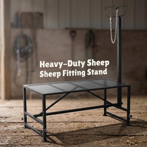 Goat Sheep Stand Livestock Livestock Goat Milker Cow Halter Farm Stand Supplies Cows Sheepskin Cow Accessories Show Goat Supplies 47x23in Tabletop 500 lbs