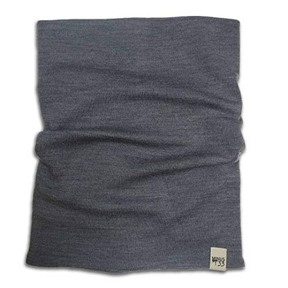 100% Merino Wool - Midweight Neck Gaiter - Skiing Neck Warmer - Winter Face Mask - Multipurpose Headwear - color: Charcoal Gray